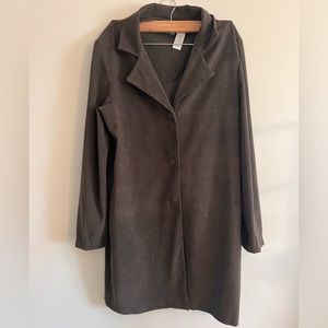 Sag Harbor Olive Suede Dress Size 12